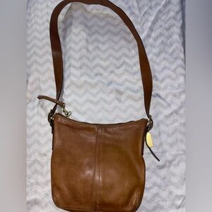 Coach Tan Leather Shoulder Bag